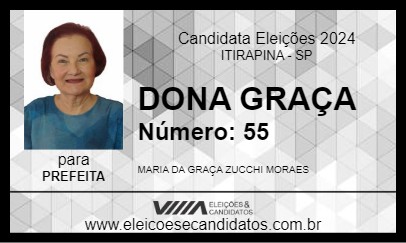 Candidato DONA GRAÇA 2024 - ITIRAPINA - Eleições