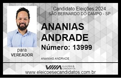 Candidato ANANIAS ANDRADE 2024 - SÃO BERNARDO DO CAMPO - Eleições