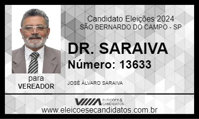 Candidato DR. SARAIVA 2024 - SÃO BERNARDO DO CAMPO - Eleições