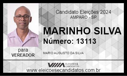 Candidato MARINHO SILVA 2024 - AMPARO - Eleições