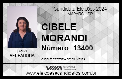 Candidato CIBELE MORANDI 2024 - AMPARO - Eleições