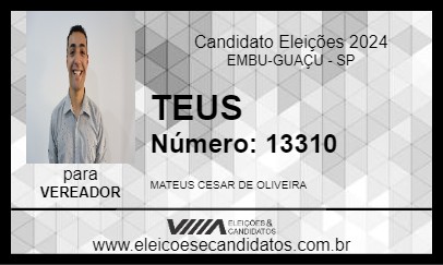 Candidato TEUS 2024 - EMBU-GUAÇU - Eleições