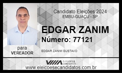 Candidato EDGAR ZANIM 2024 - EMBU-GUAÇU - Eleições