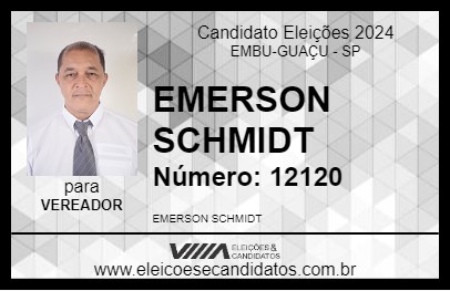 Candidato EMERSON SCHMIDT 2024 - EMBU-GUAÇU - Eleições