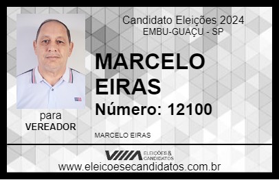 Candidato MARCELO EIRAS 2024 - EMBU-GUAÇU - Eleições