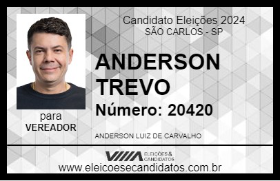 Candidato ANDERSON TREVO 2024 - SÃO CARLOS - Eleições