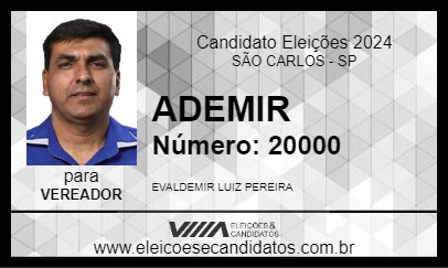 Candidato ADEMIR 2024 - SÃO CARLOS - Eleições