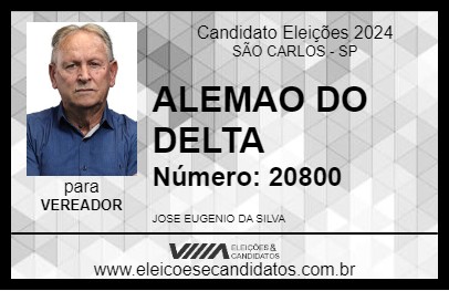 Candidato ALEMAO DO DELTA 2024 - SÃO CARLOS - Eleições