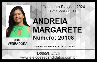 Candidato ANDREIA MARGARETE 2024 - SÃO CARLOS - Eleições