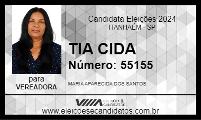 Candidato TIA CIDA 2024 - ITANHAÉM - Eleições