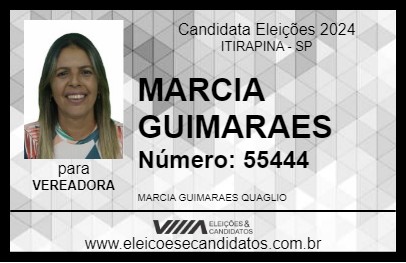 Candidato MARCIA GUIMARAES 2024 - ITIRAPINA - Eleições