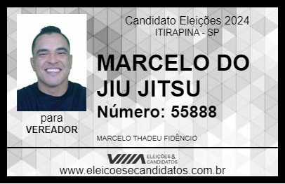 Candidato MARCELO DO JIU JITSU 2024 - ITIRAPINA - Eleições