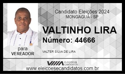 Candidato VALTINHO LIRA 2024 - MONGAGUÁ - Eleições