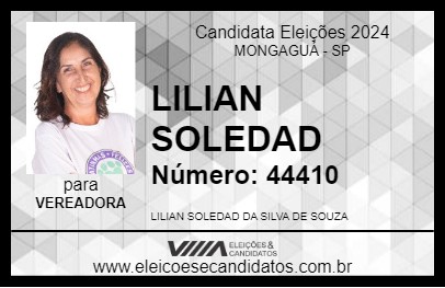 Candidato LILIAN SOLEDAD 2024 - MONGAGUÁ - Eleições