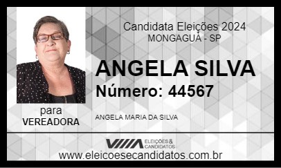 Candidato ANGELA SILVA 2024 - MONGAGUÁ - Eleições