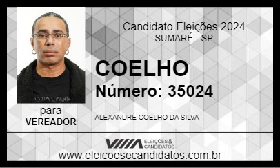 Candidato COELHO 2024 - SUMARÉ - Eleições