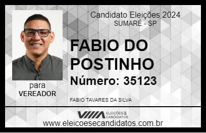 Candidato FÁBIO 2024 - SUMARÉ - Eleições