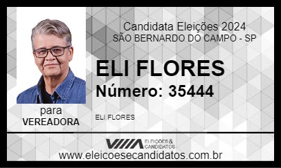 Candidato ELI FLORES 2024 - SÃO BERNARDO DO CAMPO - Eleições