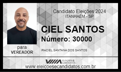 Candidato CIEL SANTOS 2024 - ITANHAÉM - Eleições