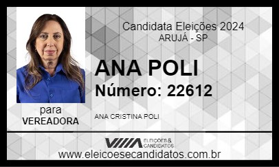 Candidato ANA POLI 2024 - ARUJÁ - Eleições