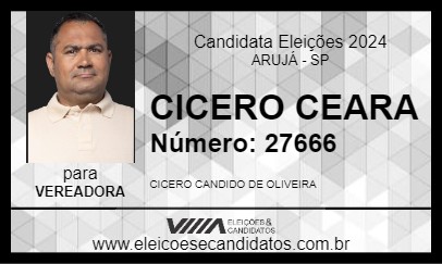 Candidato CICERO CEARA 2024 - ARUJÁ - Eleições