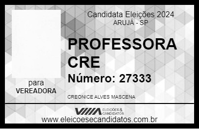 Candidato PROFESSORA CRE 2024 - ARUJÁ - Eleições