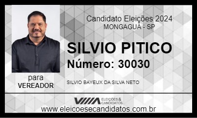 Candidato SILVIO PITICO 2024 - MONGAGUÁ - Eleições