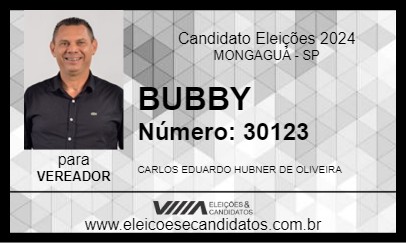 Candidato BUBBY 2024 - MONGAGUÁ - Eleições