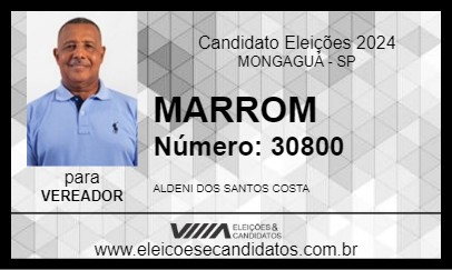 Candidato MARRON 2024 - MONGAGUÁ - Eleições