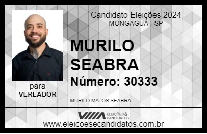 Candidato MURILO SEABRA 2024 - MONGAGUÁ - Eleições