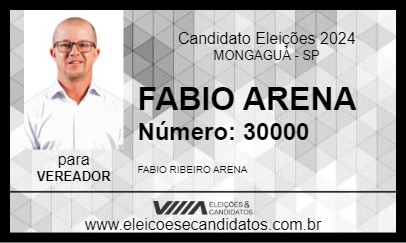 Candidato FABIO ARENA 2024 - MONGAGUÁ - Eleições