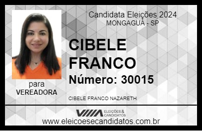 Candidato CIBELE FRANCO 2024 - MONGAGUÁ - Eleições