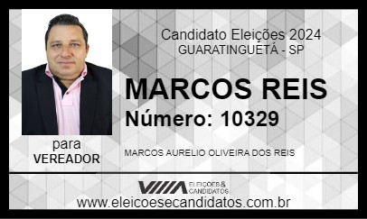 Candidato MARCOS REIS DO JORNAL DE GUARÁ 2024 - GUARATINGUETÁ - Eleições