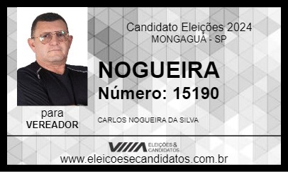 Candidato NOGUEIRA 2024 - MONGAGUÁ - Eleições