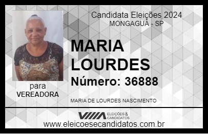 Candidato MARIA LOURDES 2024 - MONGAGUÁ - Eleições