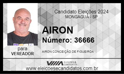 Candidato AIRON 2024 - MONGAGUÁ - Eleições