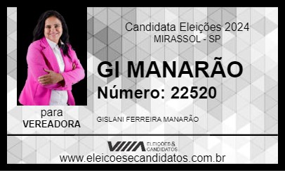 Candidato GI MANARÃO 2024 - MIRASSOL - Eleições