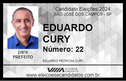 Candidato EDUARDO CURY 2024 - SÃO JOSÉ DOS CAMPOS - Eleições