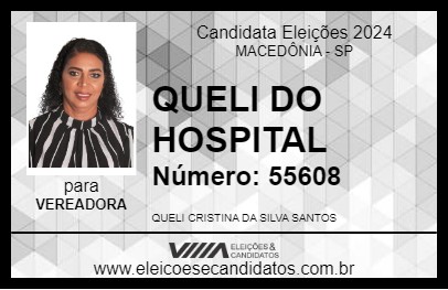 Candidato QUELI DO HOSPITAL 2024 - MACEDÔNIA - Eleições