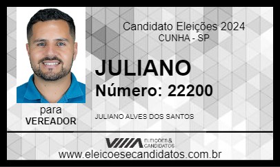 Candidato JULIANO 2024 - CUNHA - Eleições