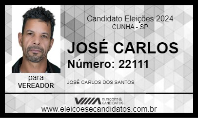 Candidato JOSÉ CARLOS 2024 - CUNHA - Eleições