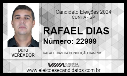 Candidato RAFAEL DIAS 2024 - CUNHA - Eleições