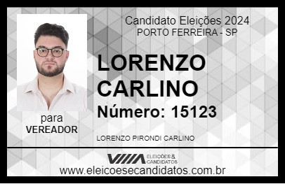 Candidato LORENZO CARLINO 2024 - PORTO FERREIRA - Eleições