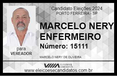 Candidato MARCELO NERY ENFERMEIRO 2024 - PORTO FERREIRA - Eleições