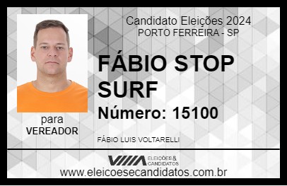 Candidato FÁBIO STOP SURF 2024 - PORTO FERREIRA - Eleições