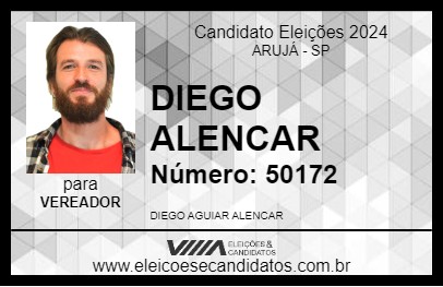 Candidato DIEGO ALENCAR 2024 - ARUJÁ - Eleições