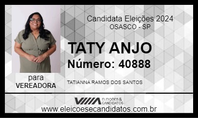 Candidato TATY ANJO 2024 - OSASCO - Eleições