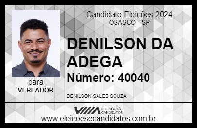 Candidato DENILSON DA ADEGA 2024 - OSASCO - Eleições