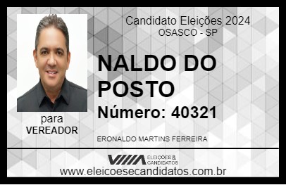 Candidato NALDO DO POSTO 2024 - OSASCO - Eleições