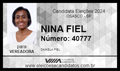 Candidato NINA FIEL 2024 - OSASCO - Eleições